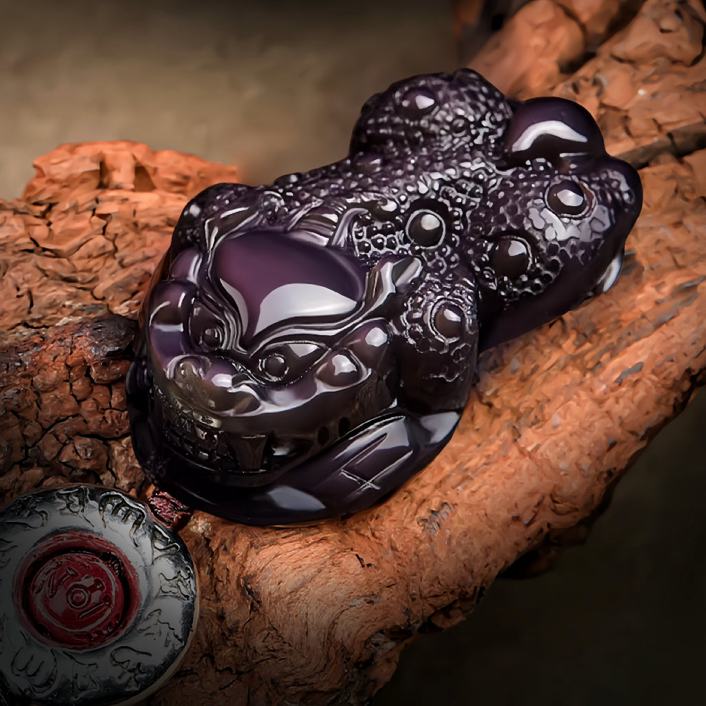 Black Obsidian Male & Female Pixiu Wealth Keychain