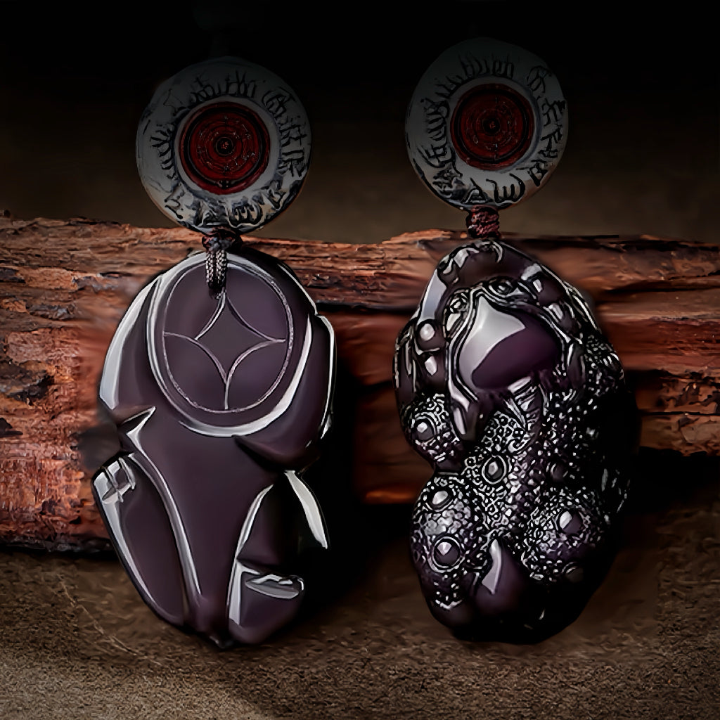 Black Obsidian Male & Female Pixiu Wealth Keychain