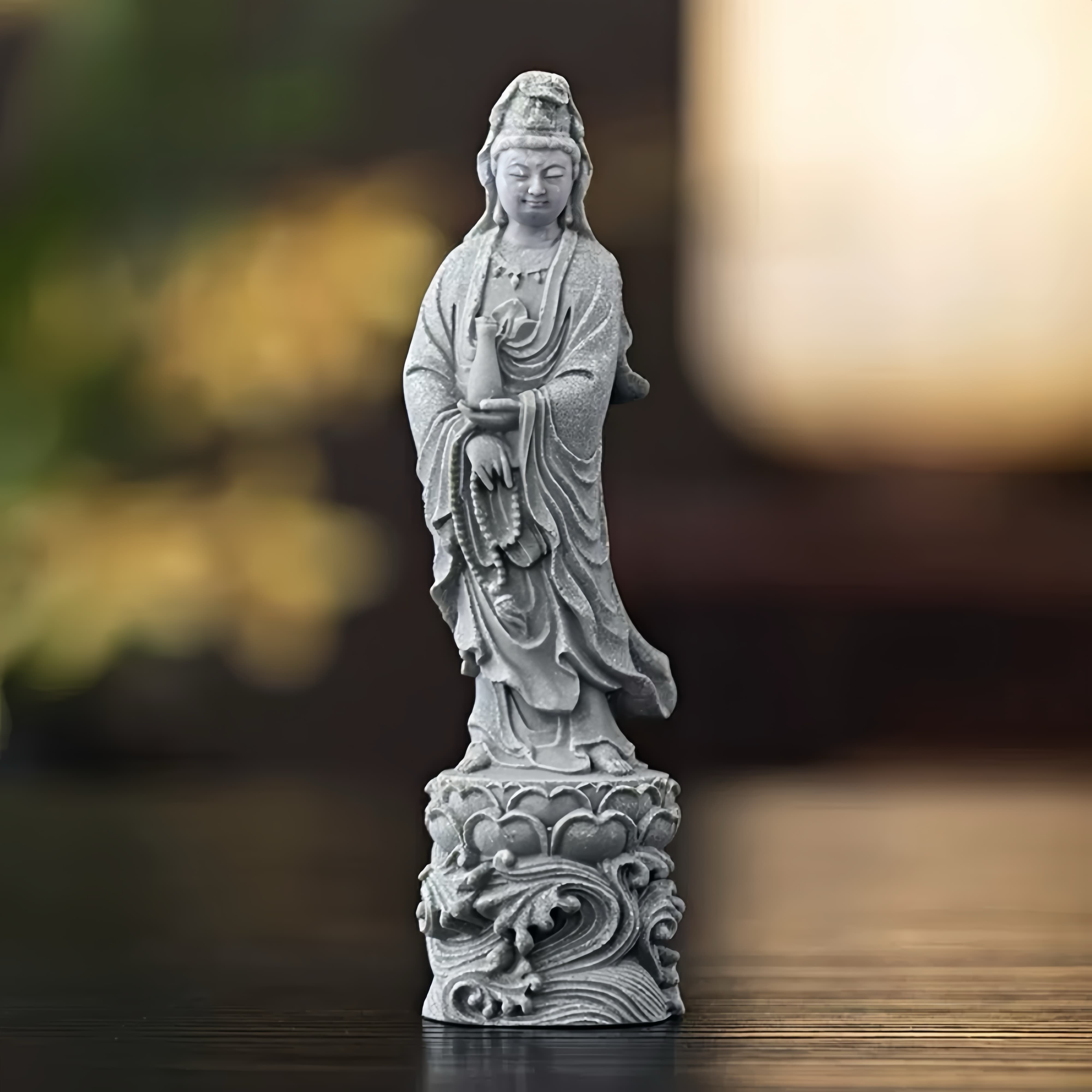 Stone Guanyin & Bodhisattva Statue Collection for Peace & Protection
