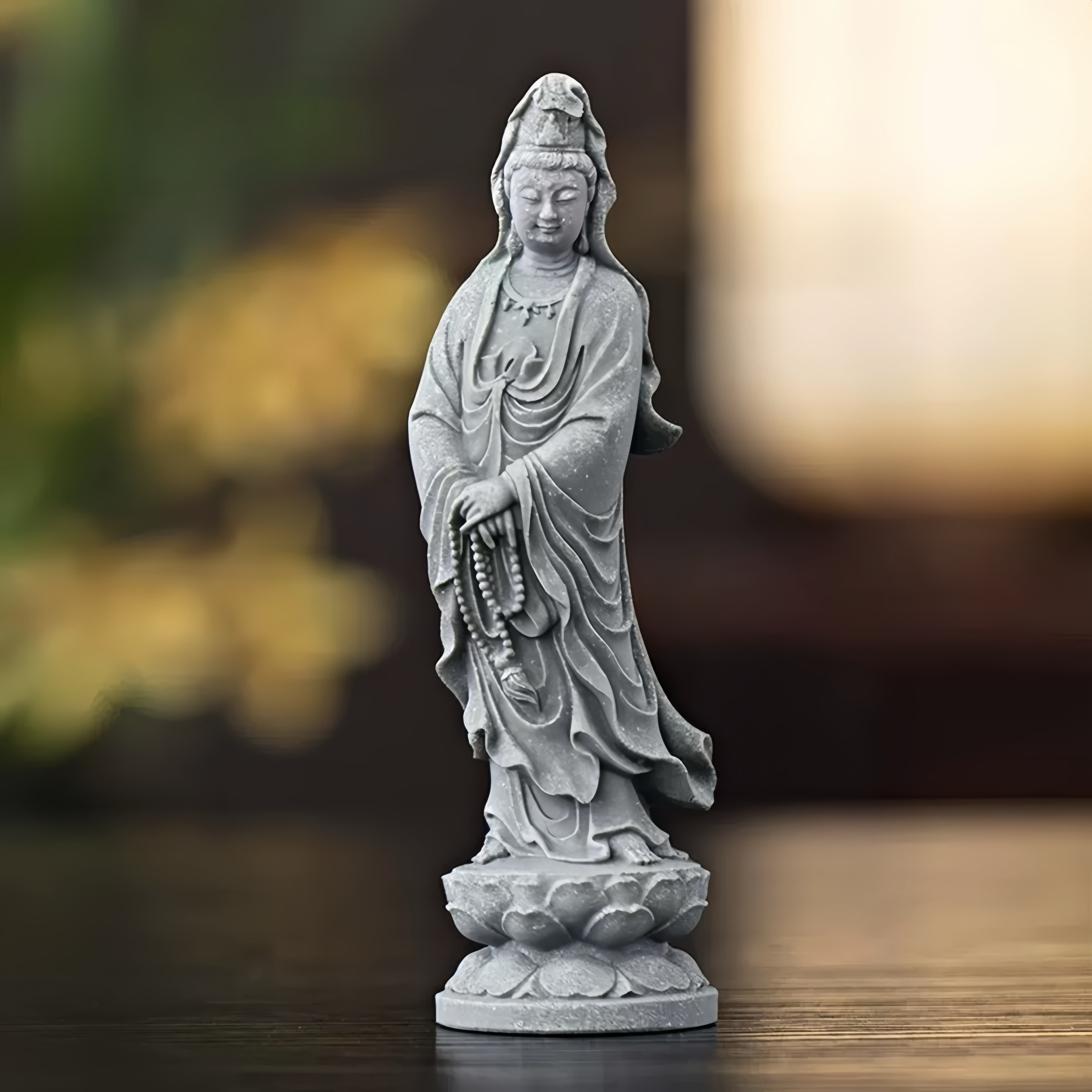 Stone Guanyin & Bodhisattva Statue Collection for Peace & Protection