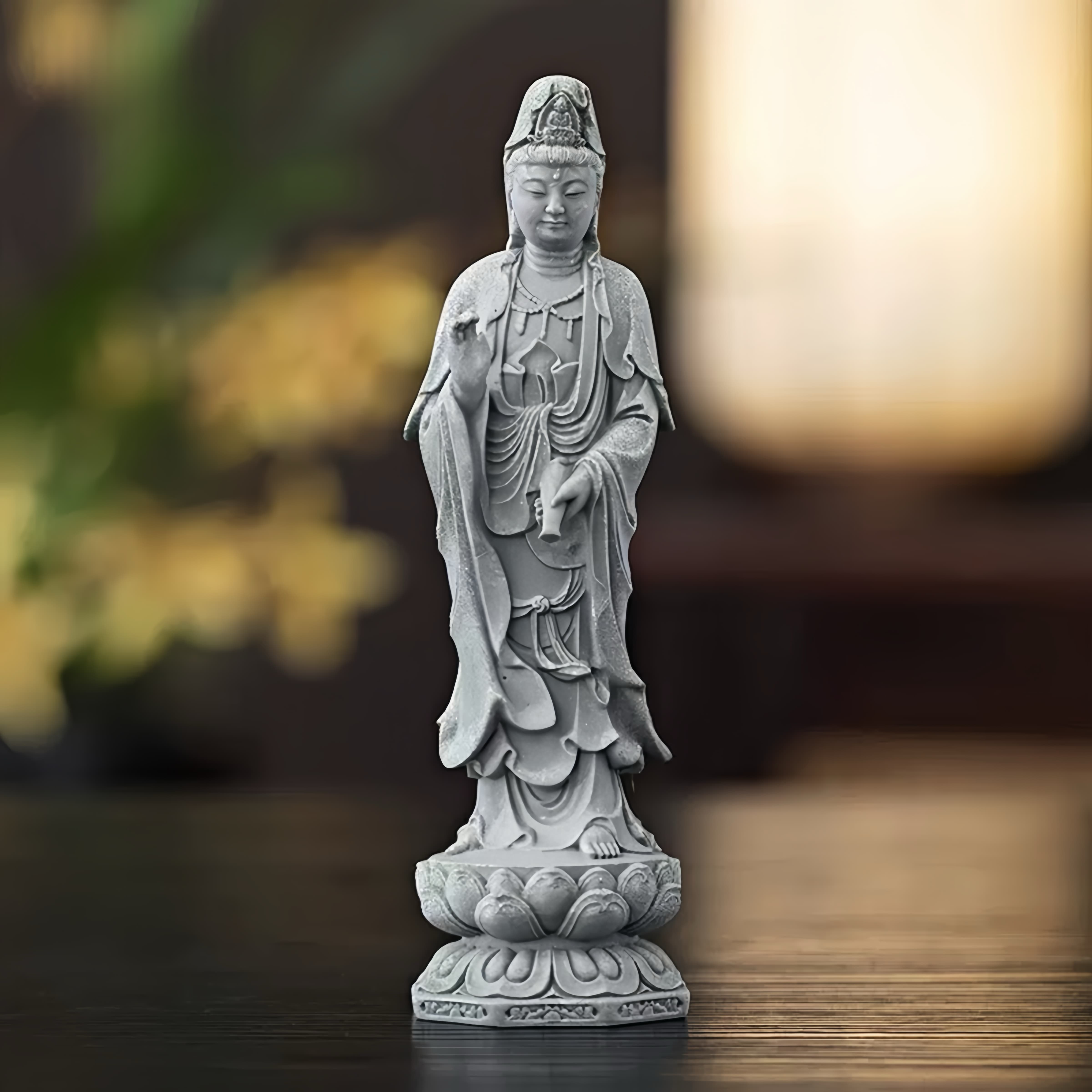 Stone Guanyin & Bodhisattva Statue Collection for Peace & Protection