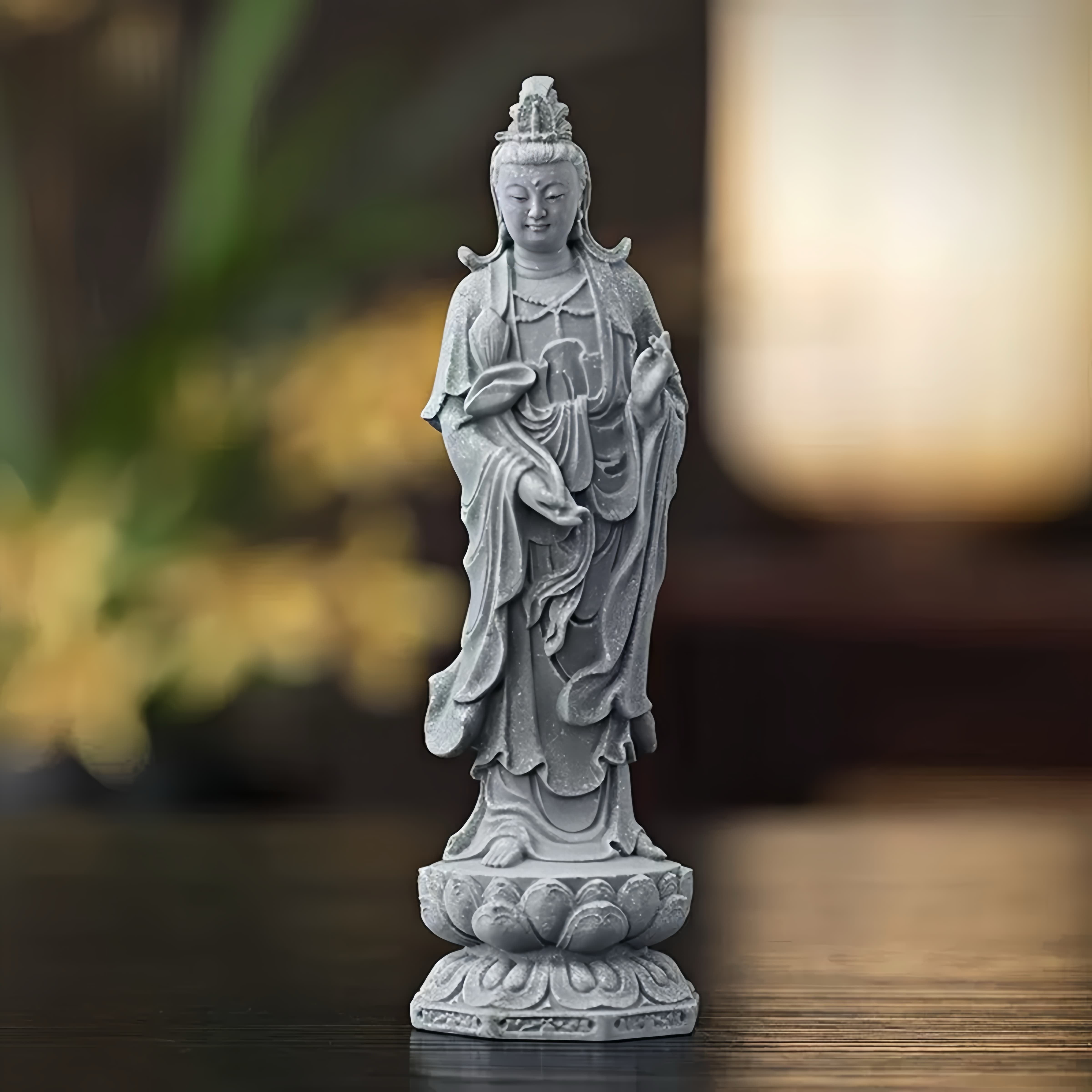 Stone Guanyin & Bodhisattva Statue Collection for Peace & Protection