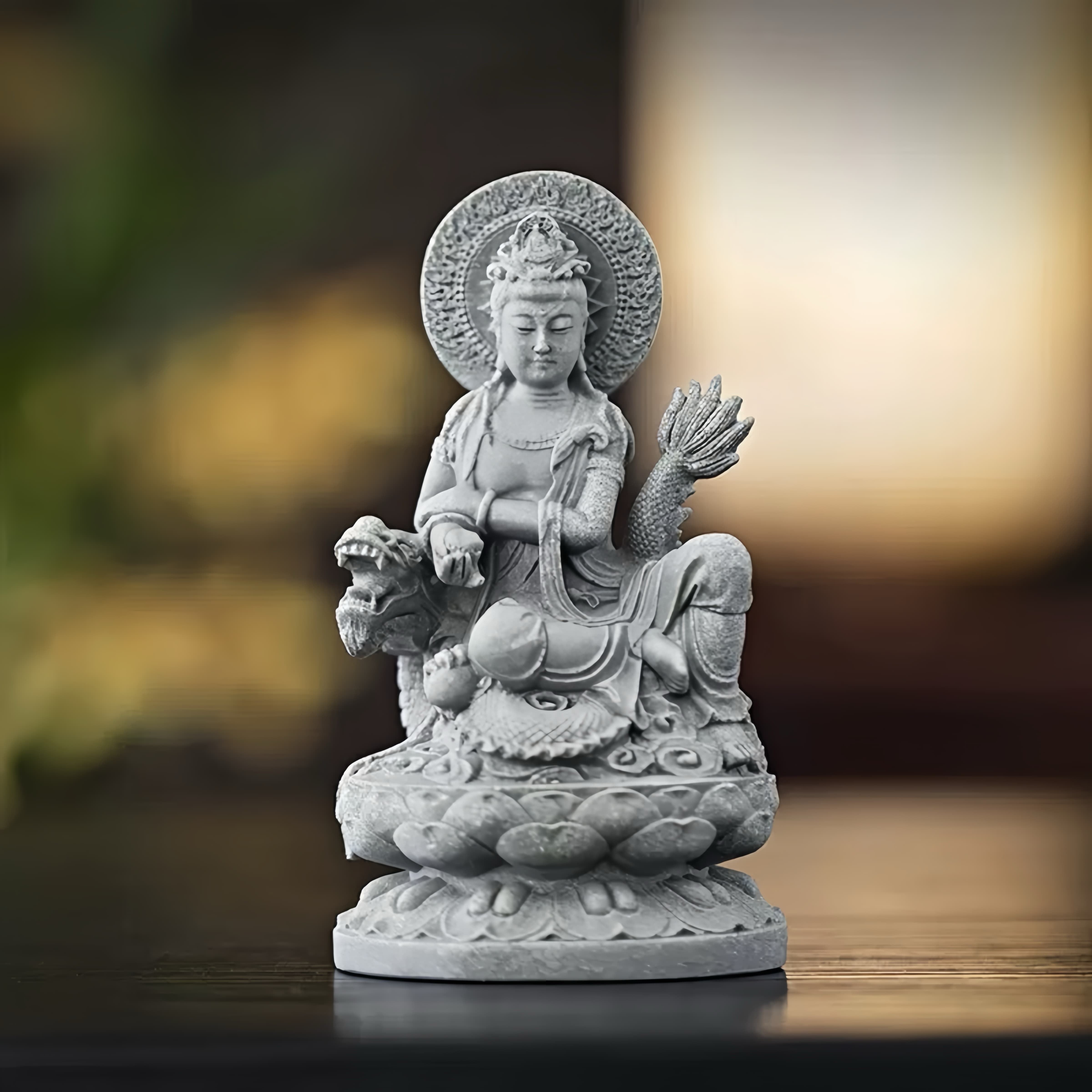 Stone Guanyin & Bodhisattva Statue Collection for Peace & Protection