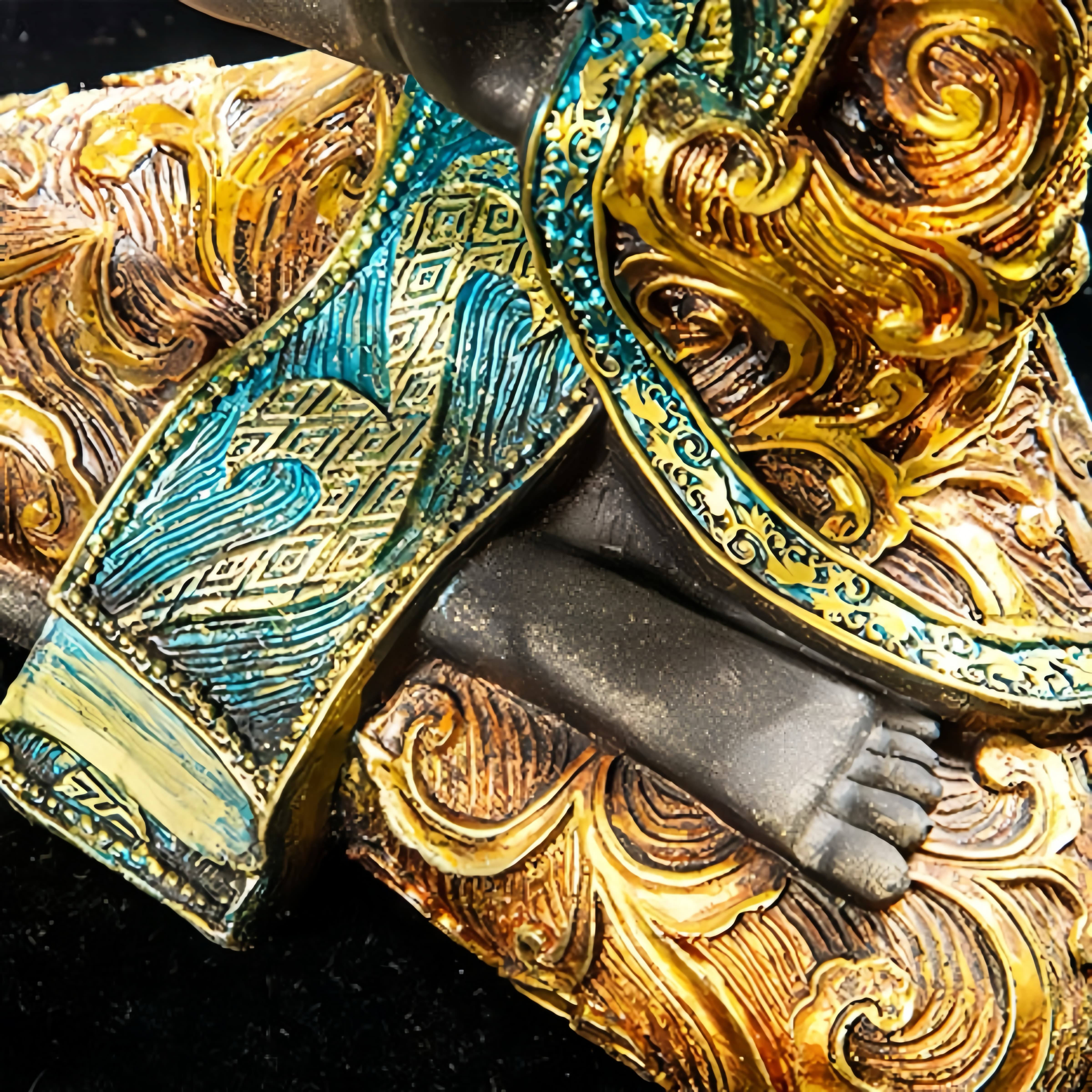 Thai Buddha Resin Statue for Peace, Blessings & Meditation Decor
