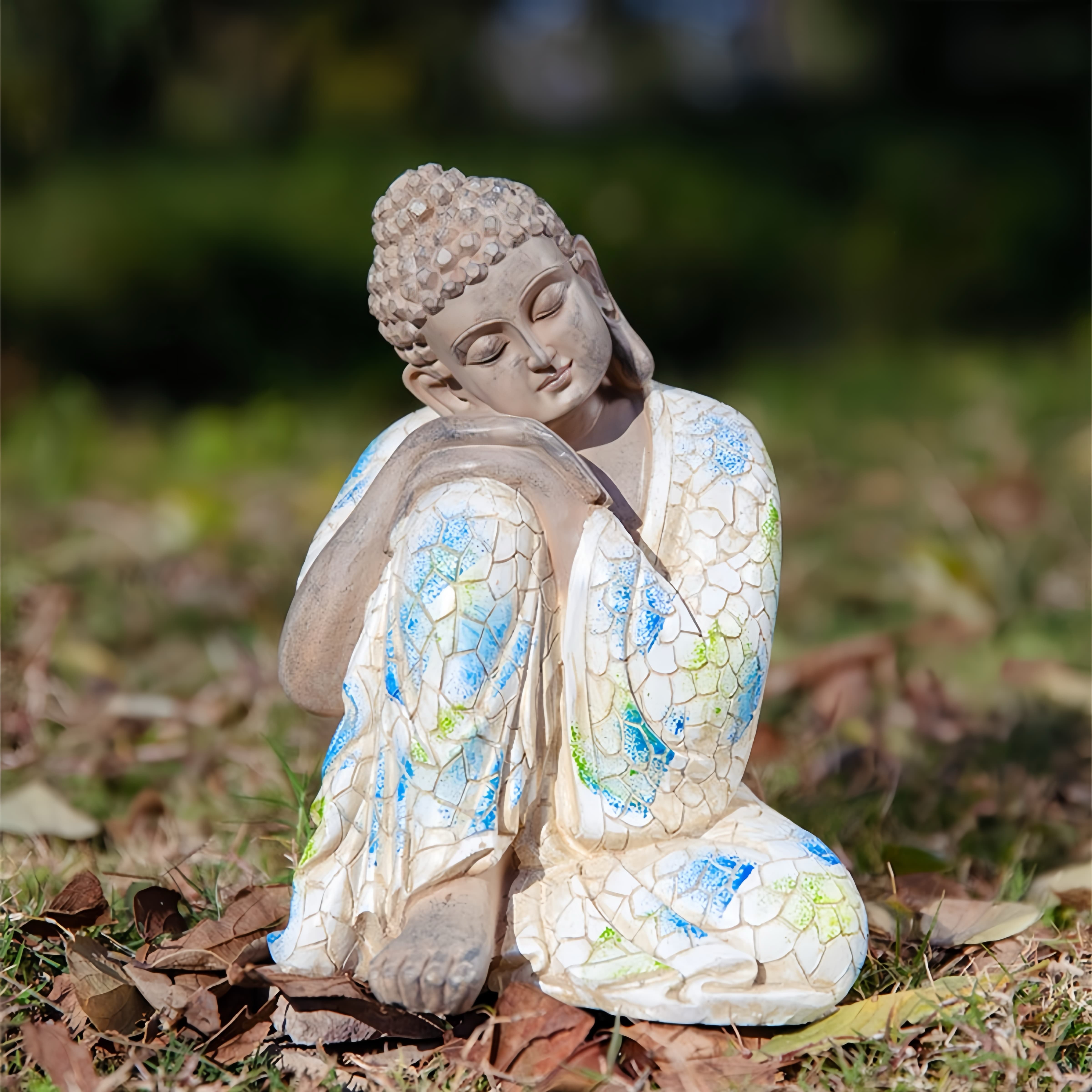 Zen Garden Buddha Statue for Peace, Calm & Meditation Decor
