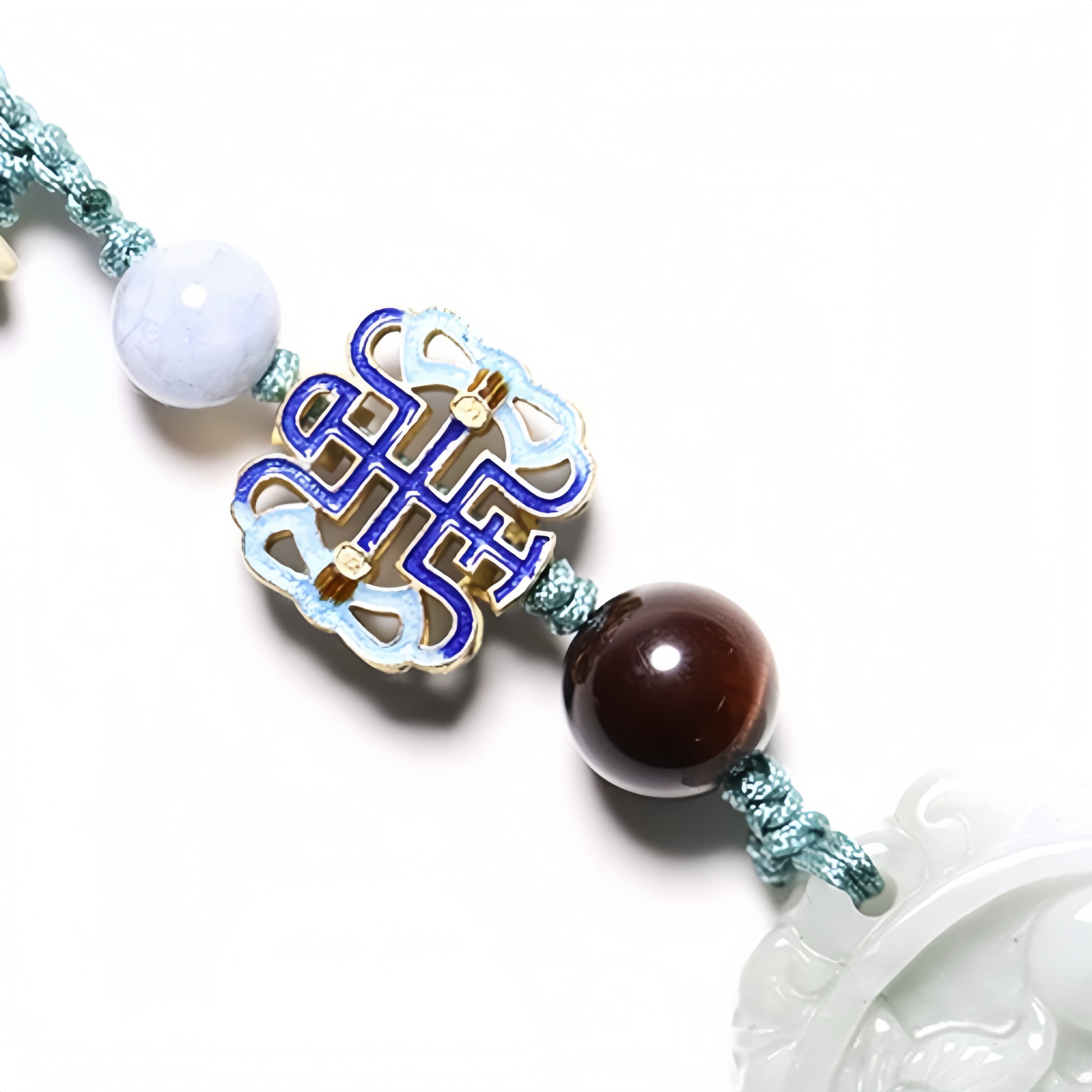 Natural Jade Dragon & Phoenix Couple Pendant for Love, Harmony & Protection
