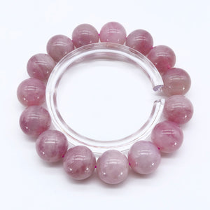 Natural Purple Madagascar Rose Quartz Bracelet - Heal Love - Karmabless