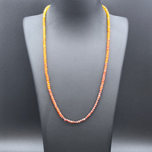 Gradient Garnet Necklace - Power & Wisdom - Karmabless