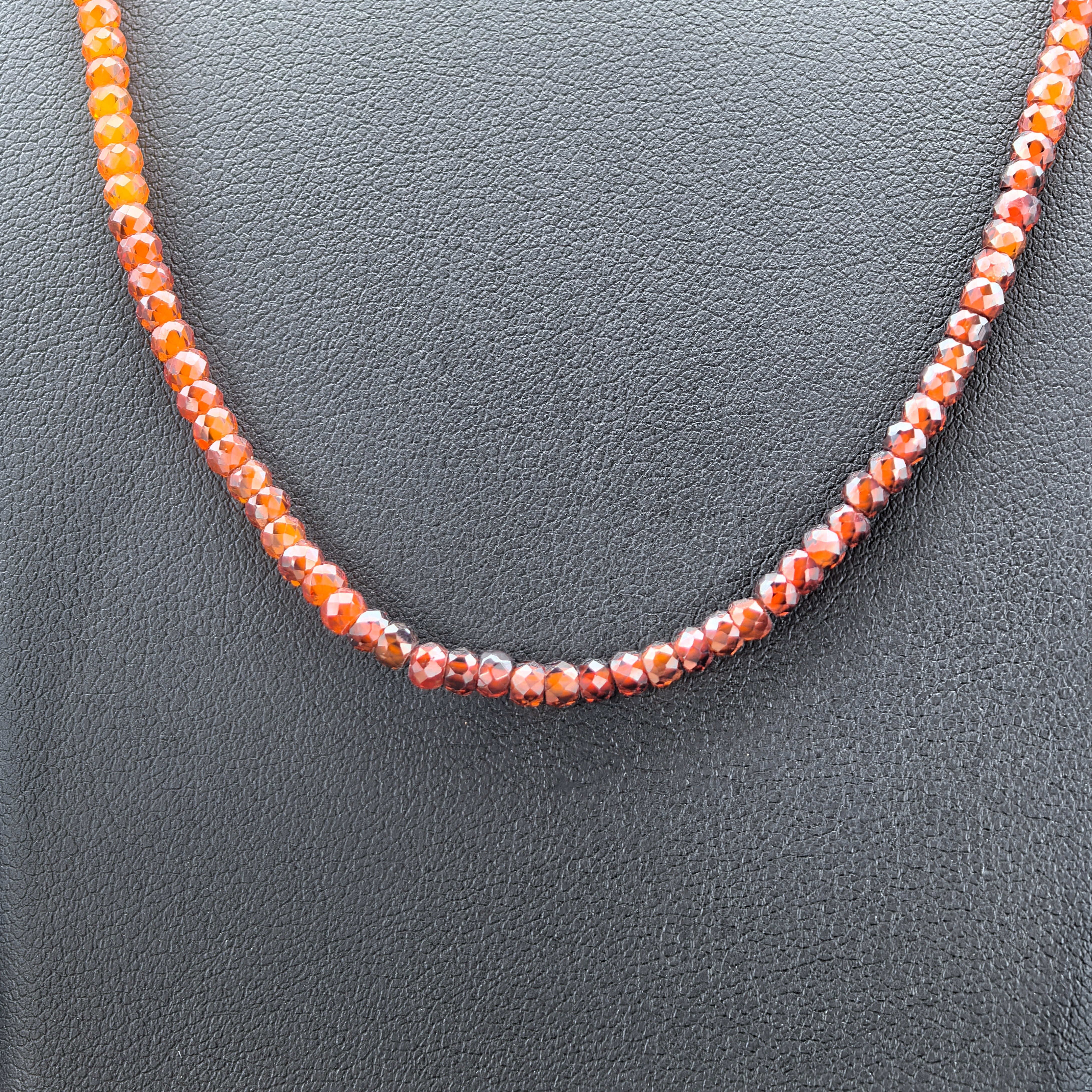 Gradient Garnet Necklace - Power & Wisdom - Karmabless