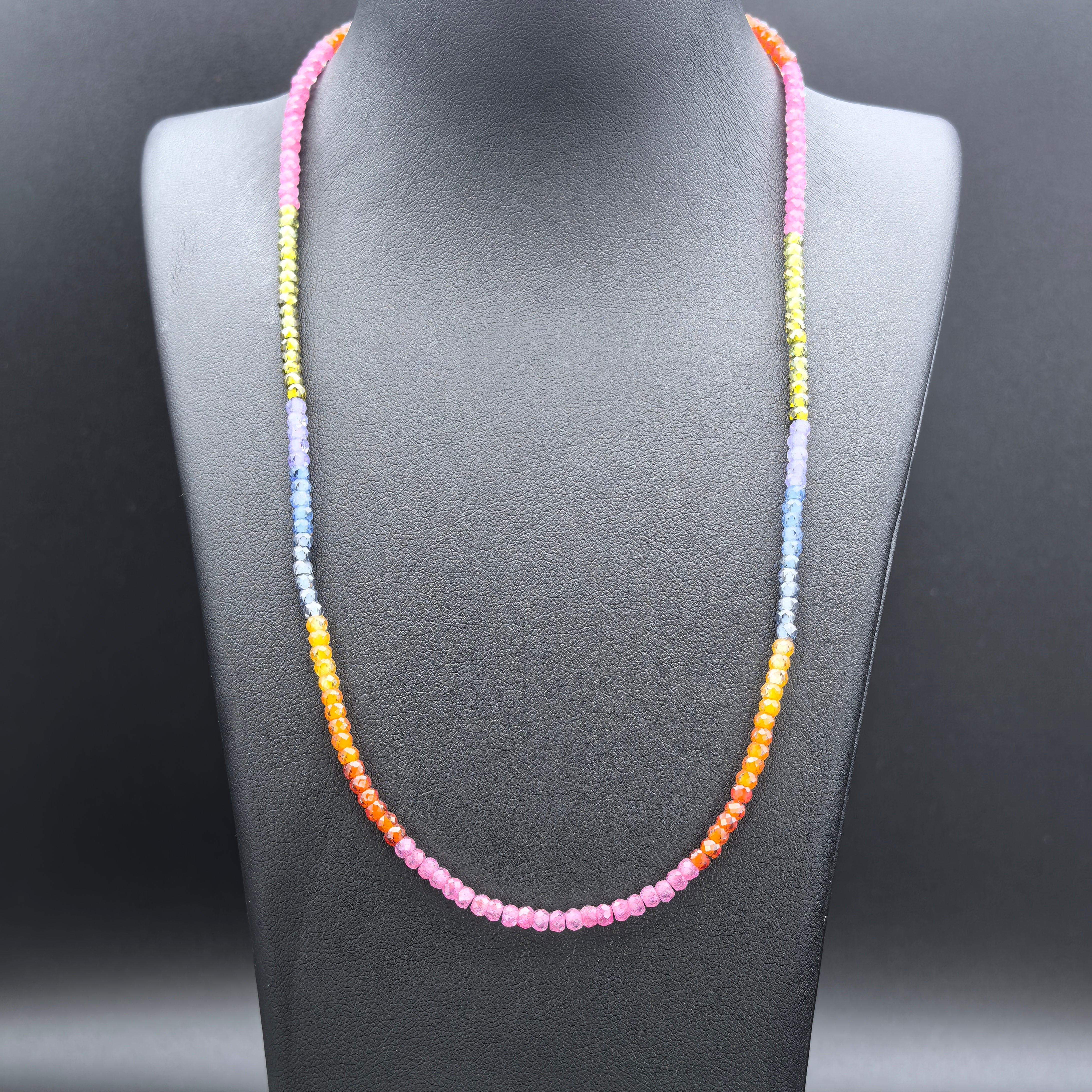 Rainbow Zircon Necklace - Extreme Elegance - Karmabless