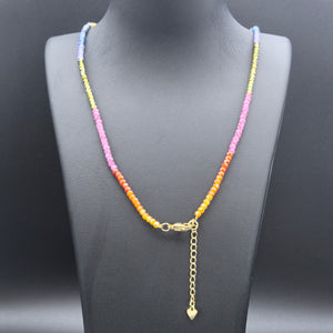 Rainbow Zircon Necklace - Extreme Elegance - Karmabless