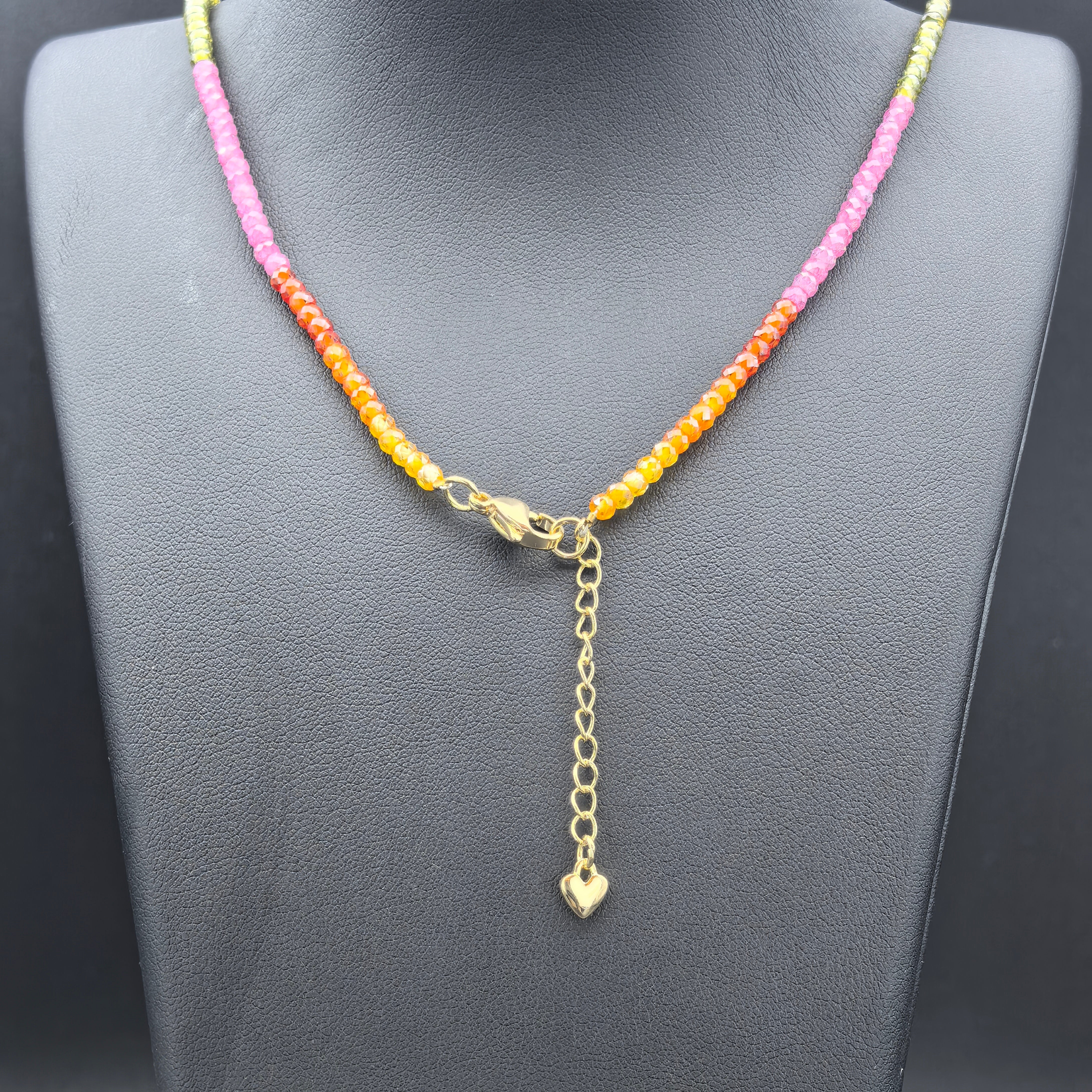 Rainbow Zircon Necklace - Extreme Elegance - Karmabless