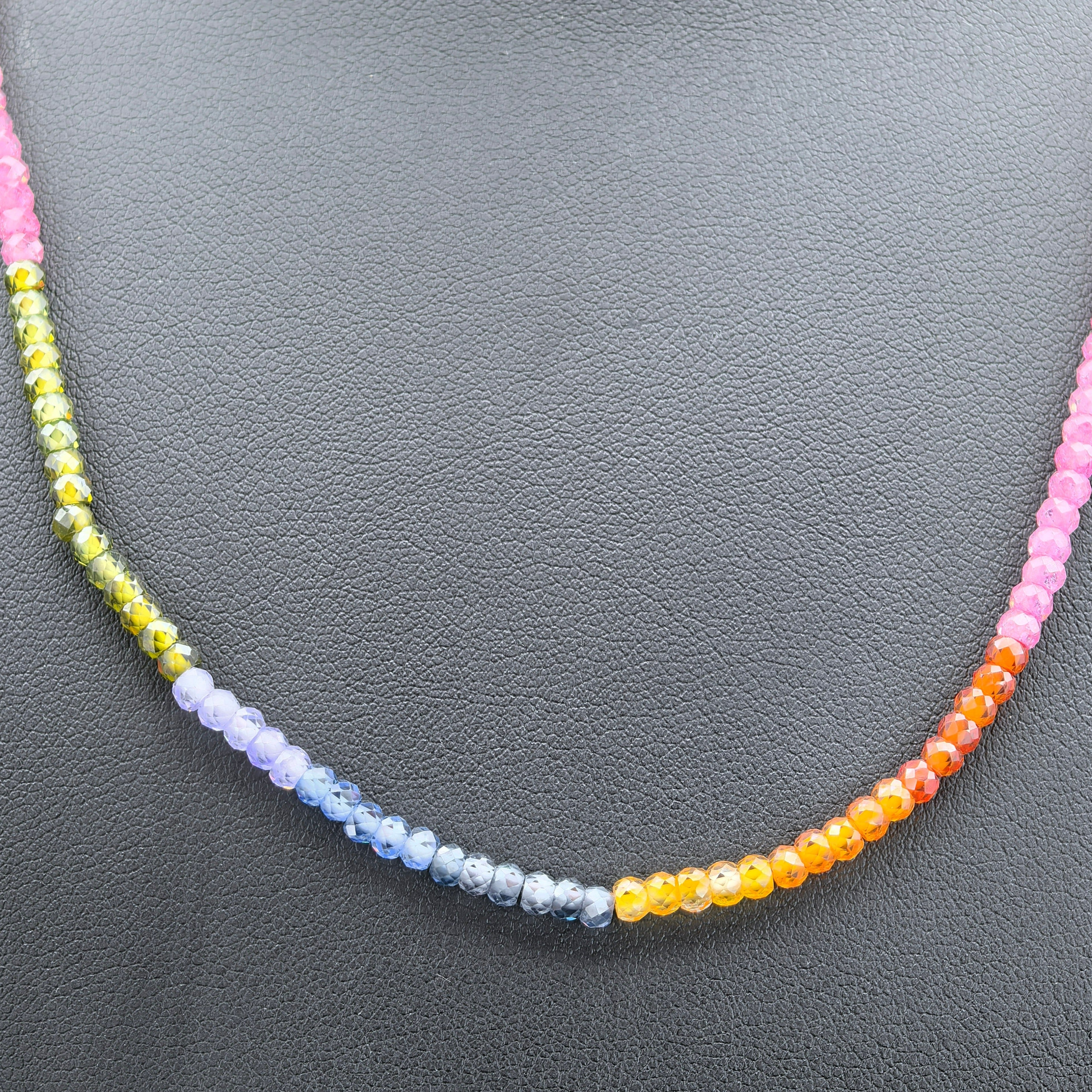 Rainbow Zircon Necklace - Extreme Elegance - Karmabless