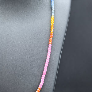 Rainbow Zircon Necklace - Extreme Elegance - Karmabless