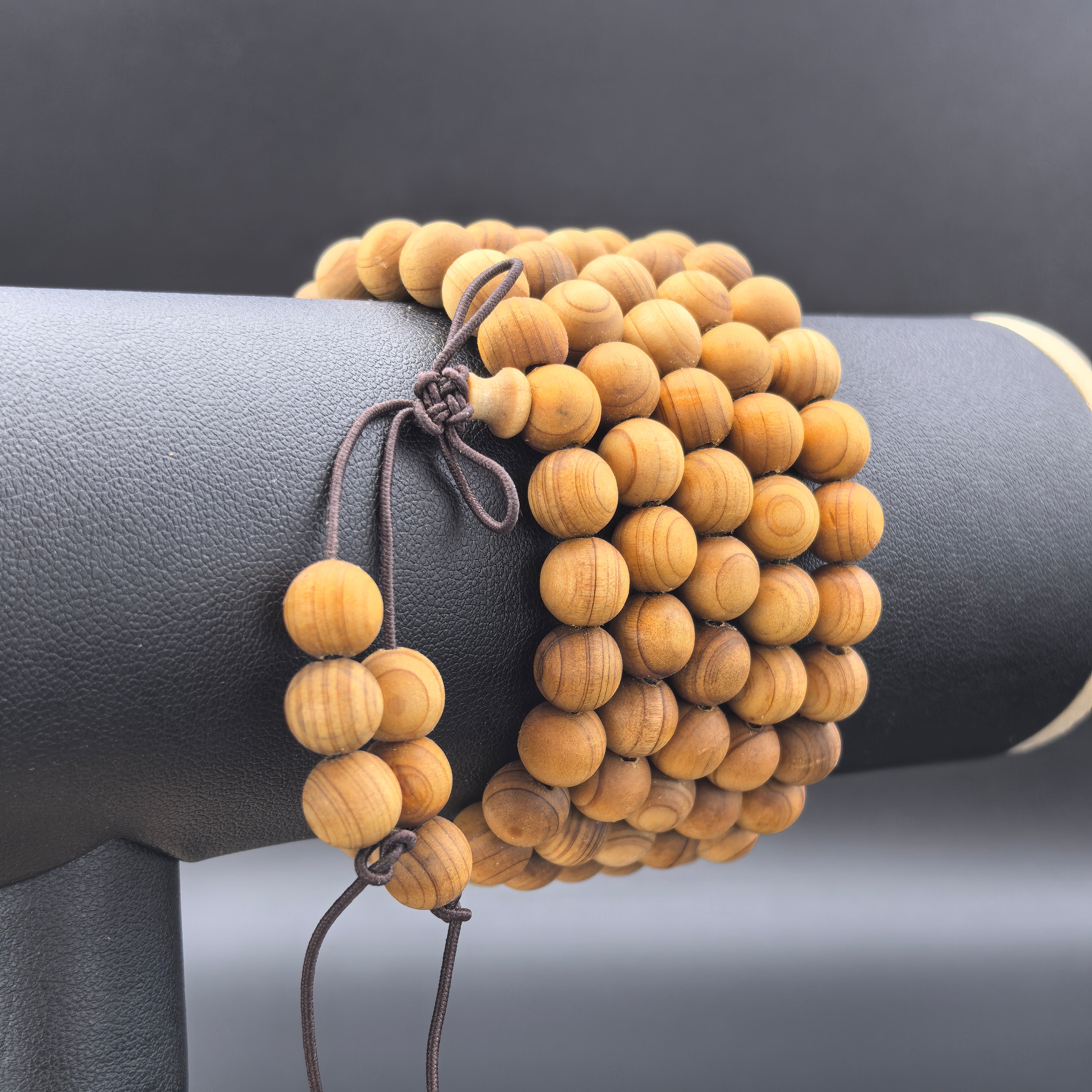 Thuja Long Prayer Beads - Calm The Mind - Karmabless