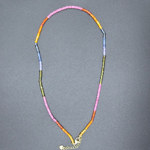 Rainbow Zircon Necklace - Extreme Elegance - Karmabless