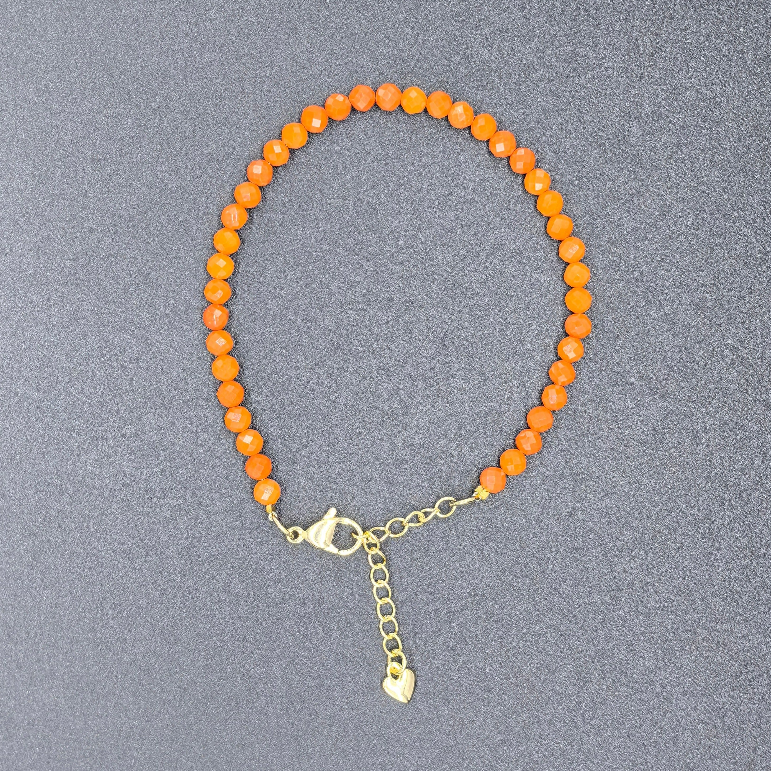 Amber Opaque Zircon Bracelet - Enhance friendship - Karmabless