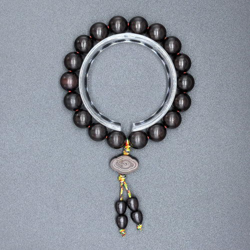 Pulsera de sándalo rojo de hoja pequeña - existencia serena — view 2