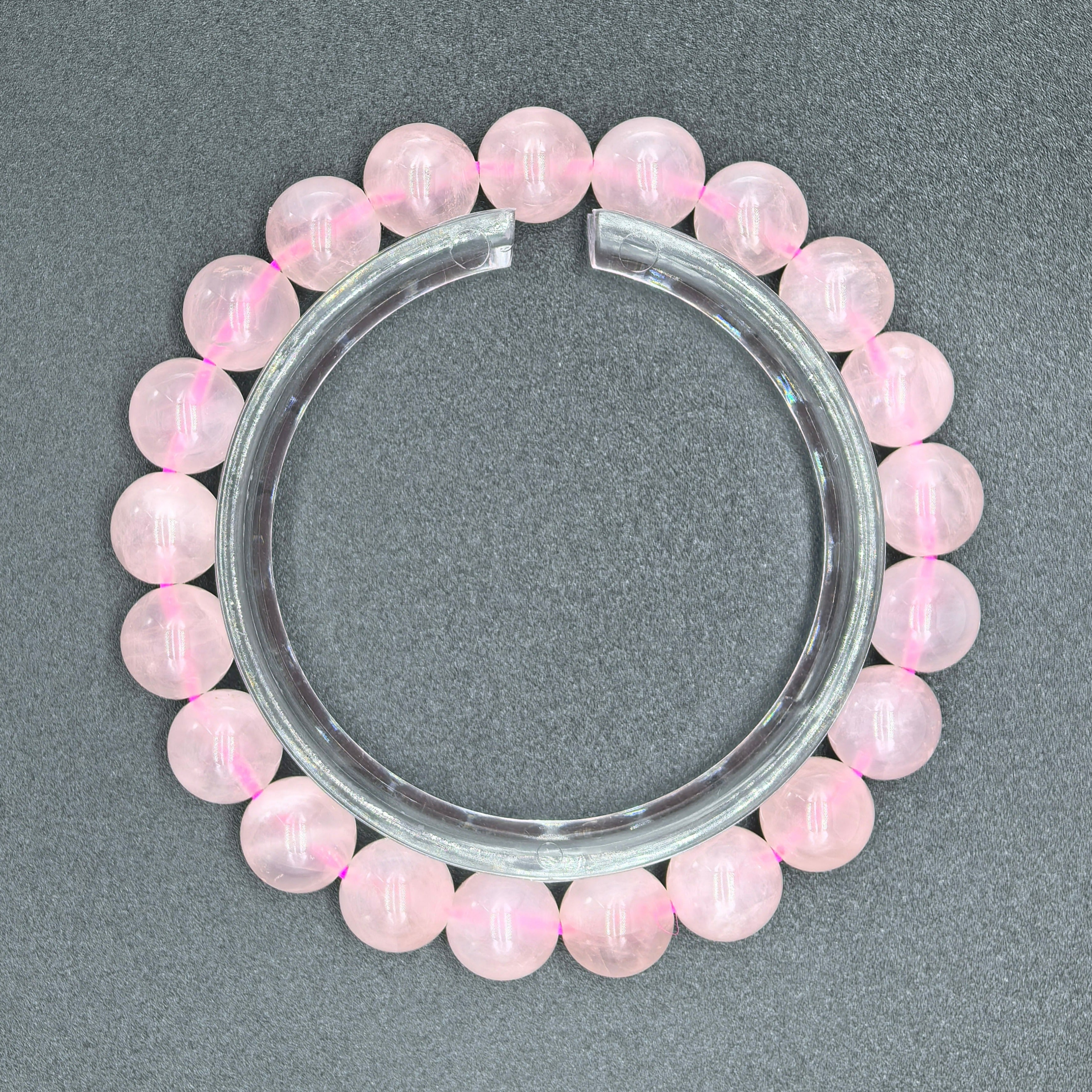 Madagascar Rose Quartz Newly mined Bracelet - Goddess Of Love - Karmabless