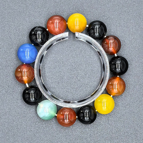 Multi-colored Agate Bracelet - Greatest Blessing — view 5