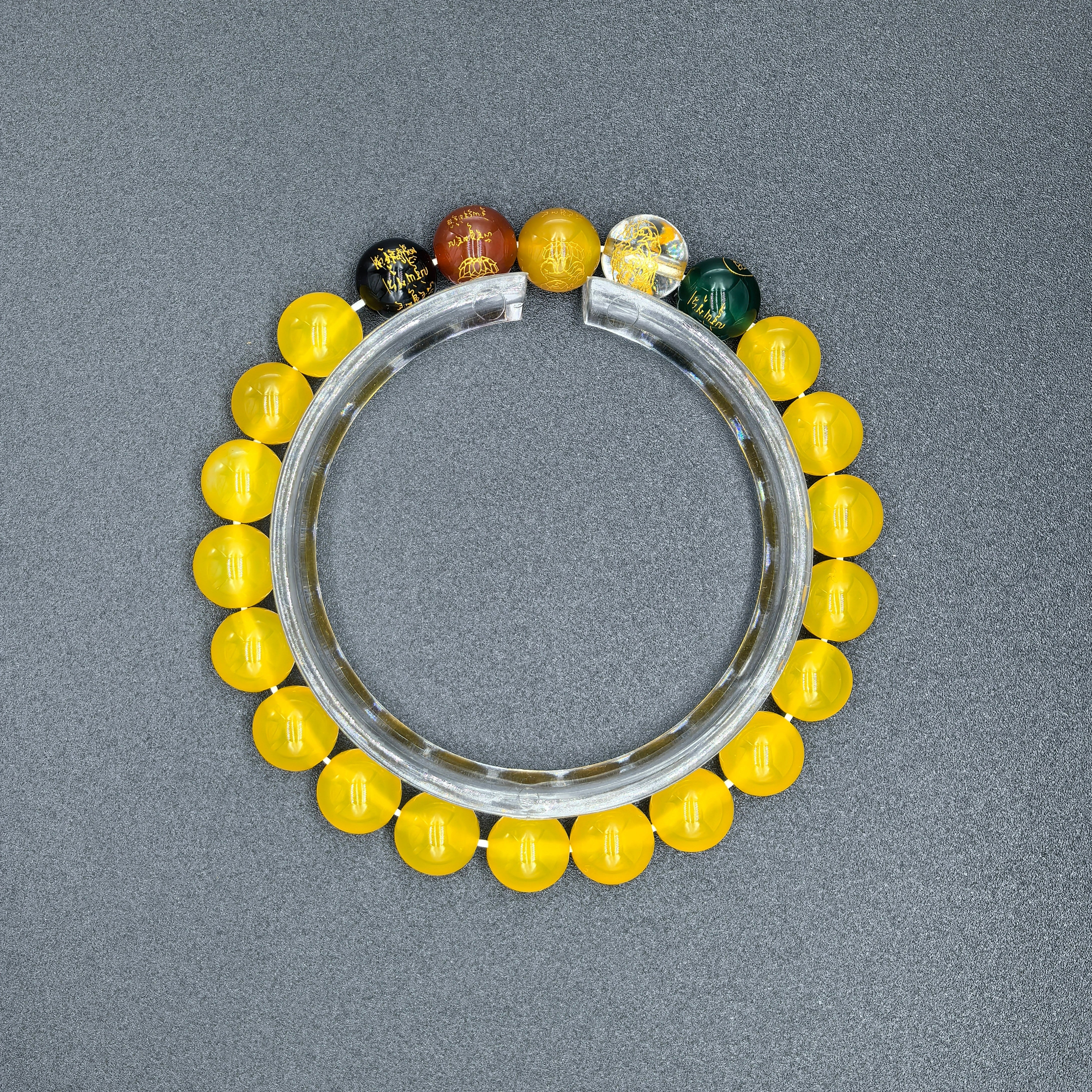 Yellow Agate Chakra Bracelet - Good Wealth - Karmabless