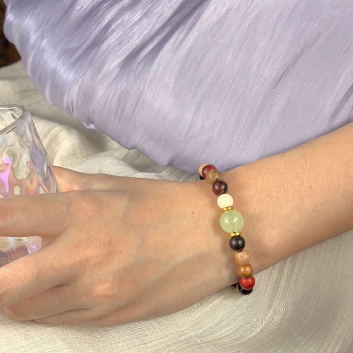 Pulsera de madera múltiple - Energie positiva — material detail
