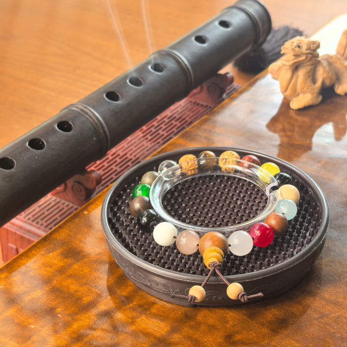 Eighteen Bead Bracelet - Fulfillment Of Wishes — on wrist
