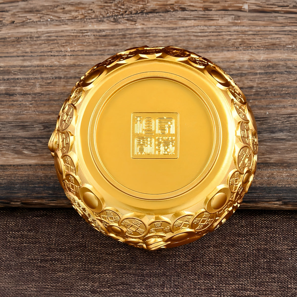 Brass Fortune Pouch Wealth Bowl