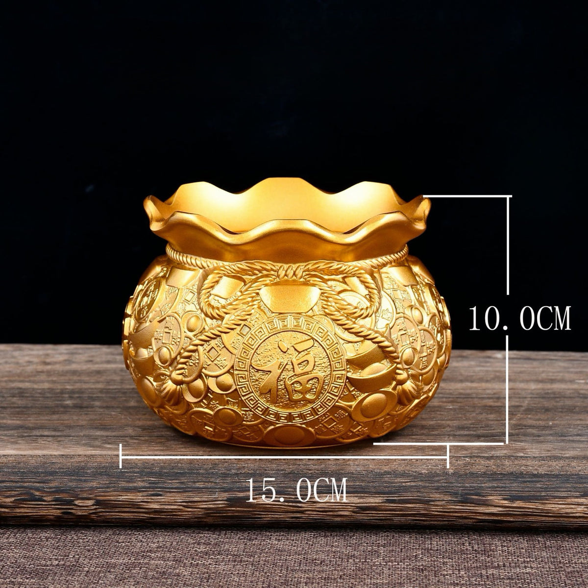 Brass Fortune Pouch Wealth Bowl
