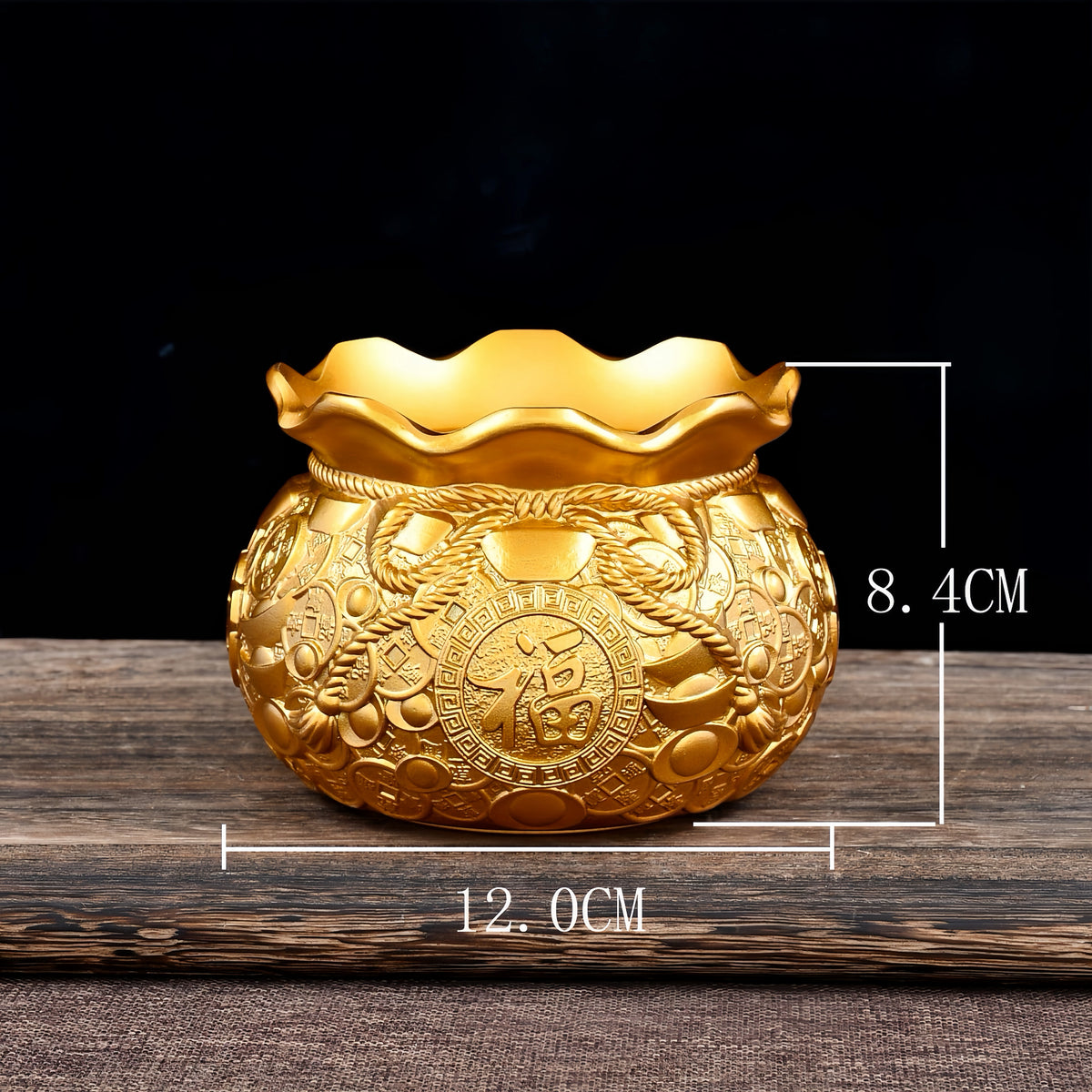 Brass Fortune Pouch Wealth Bowl