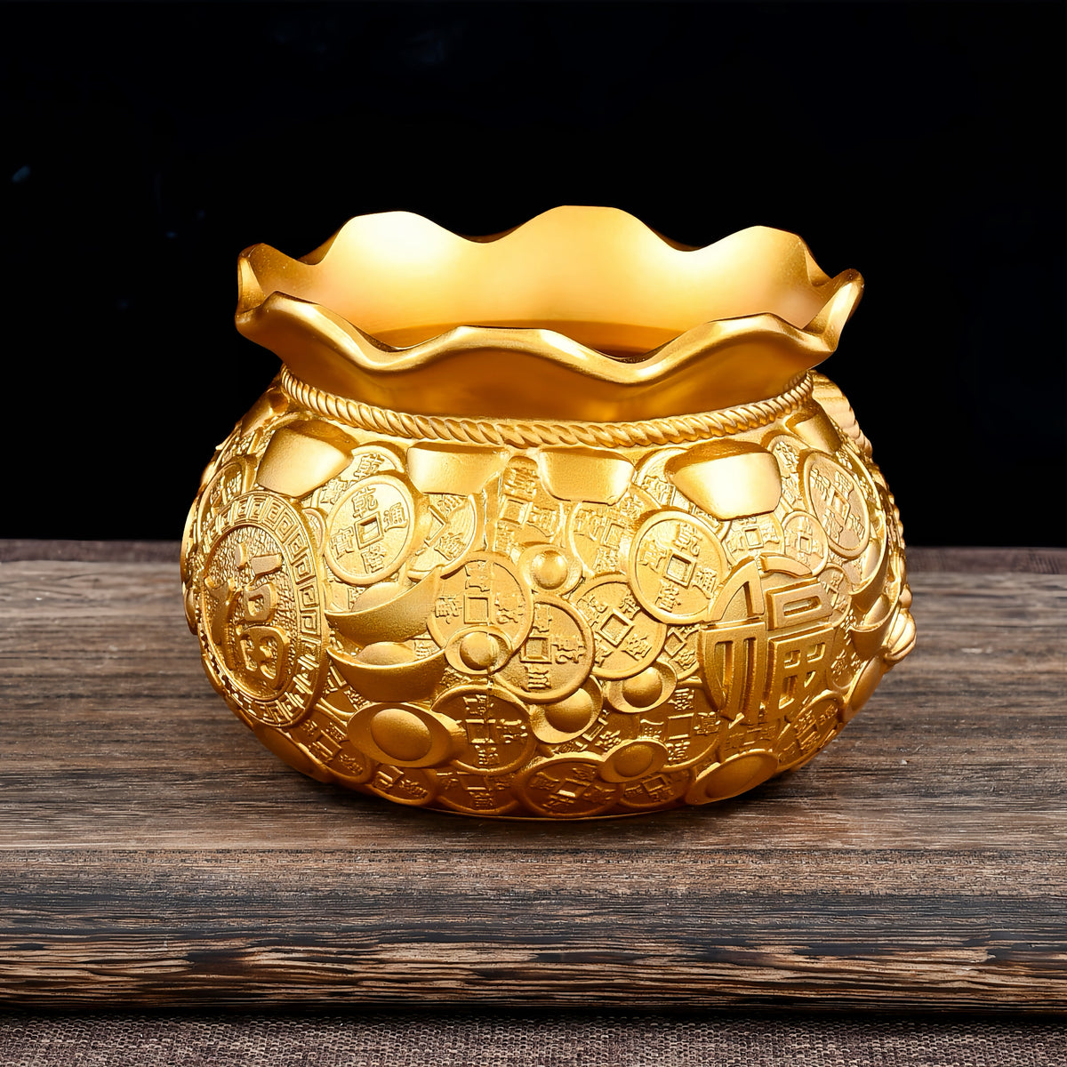 Brass Fortune Pouch Wealth Bowl