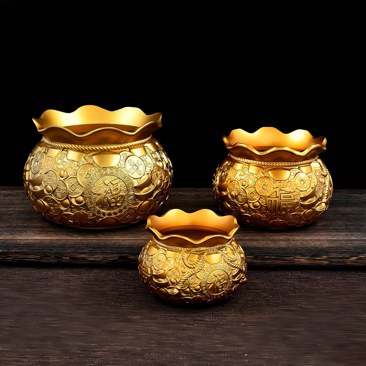 Brass Fortune Pouch Wealth Bowl