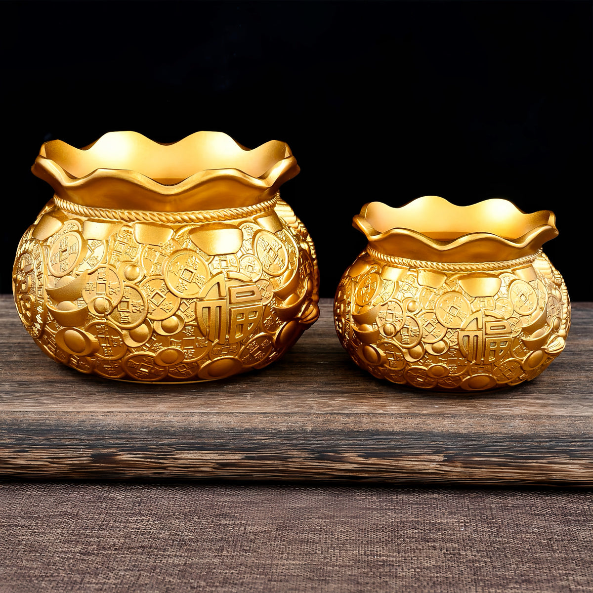 Brass Fortune Pouch Wealth Bowl
