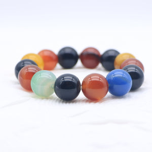 Multi-colored Agate Bracelet - Greatest Blessing - Karmabless