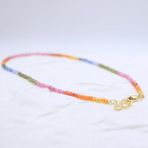 Rainbow Zircon Necklace - Extreme Elegance - Karmabless