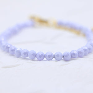 Purple  Opaque Zircon Bracelet - Balance - Karmabless