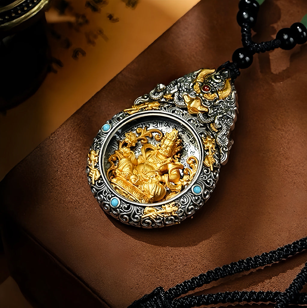 Tibetan Style Zodiac Guardian Buddha Necklace