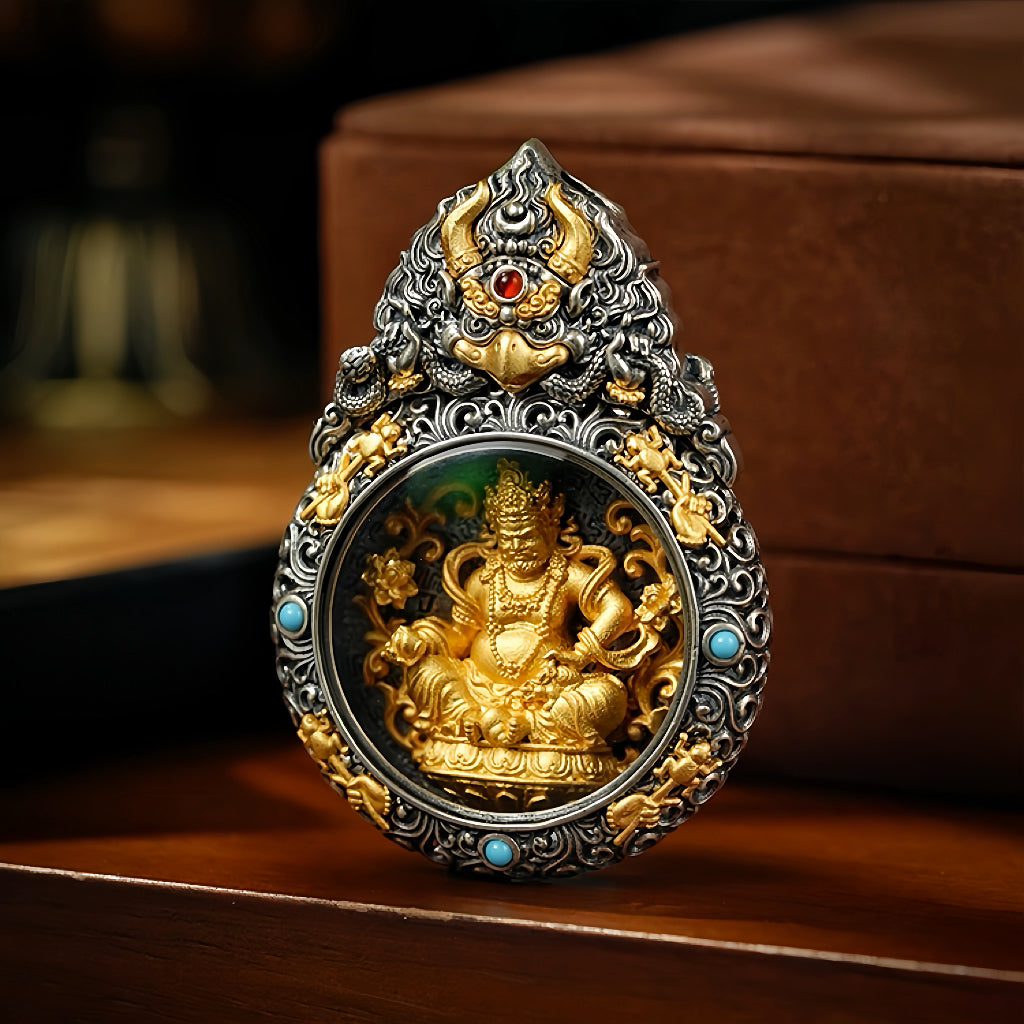 Tibetan Style Zodiac Guardian Buddha Necklace