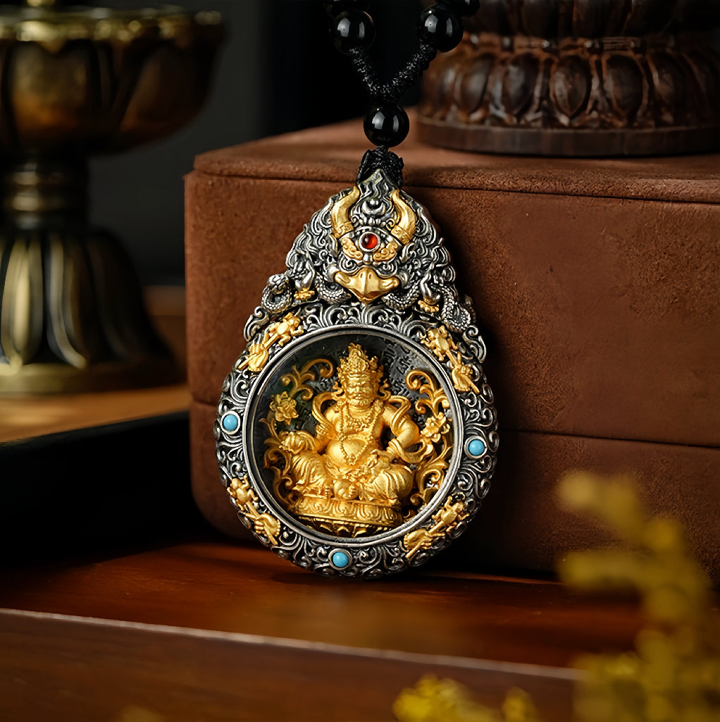Tibetan Style Zodiac Guardian Buddha Necklace
