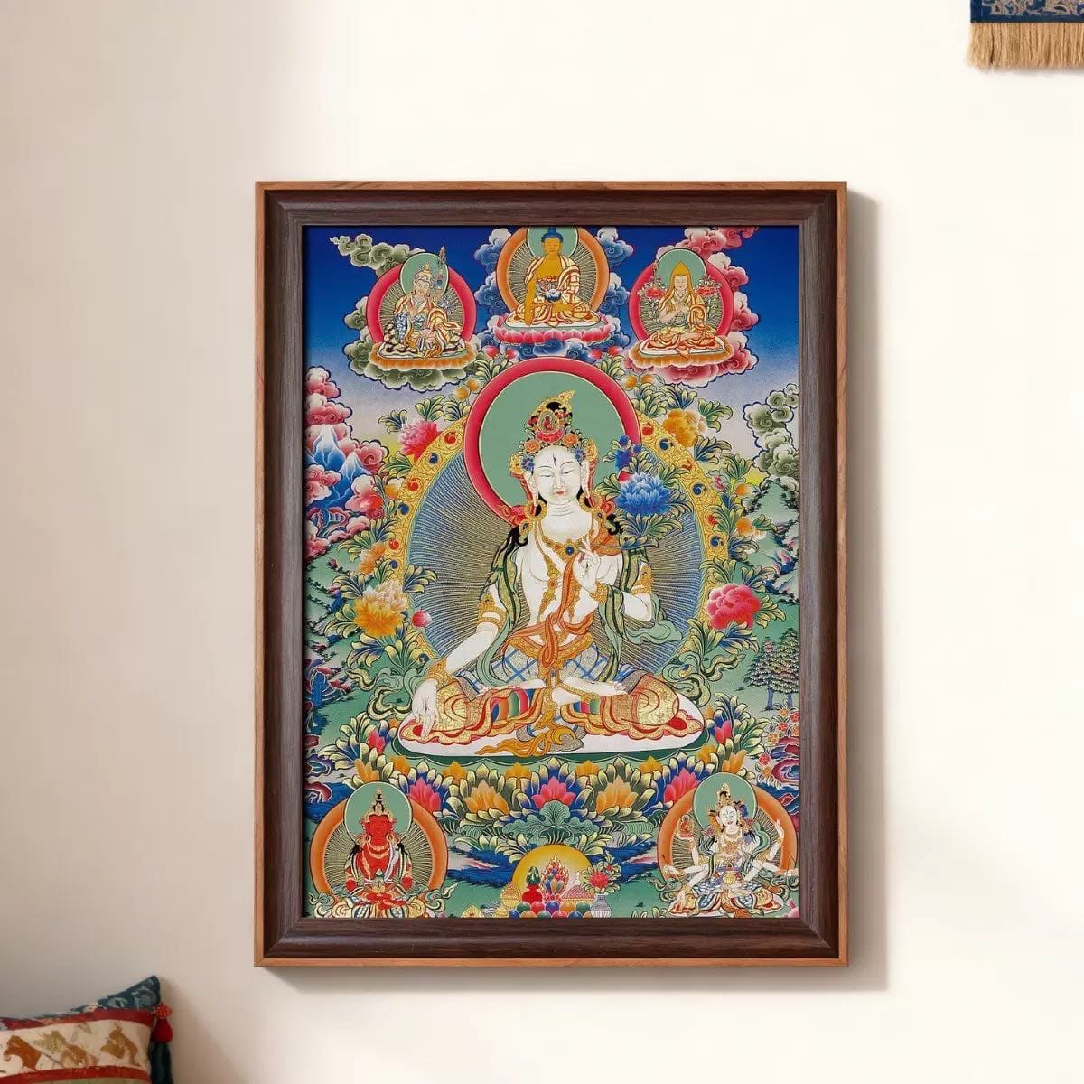 Rollo de arte sagrado al estilo Thangka