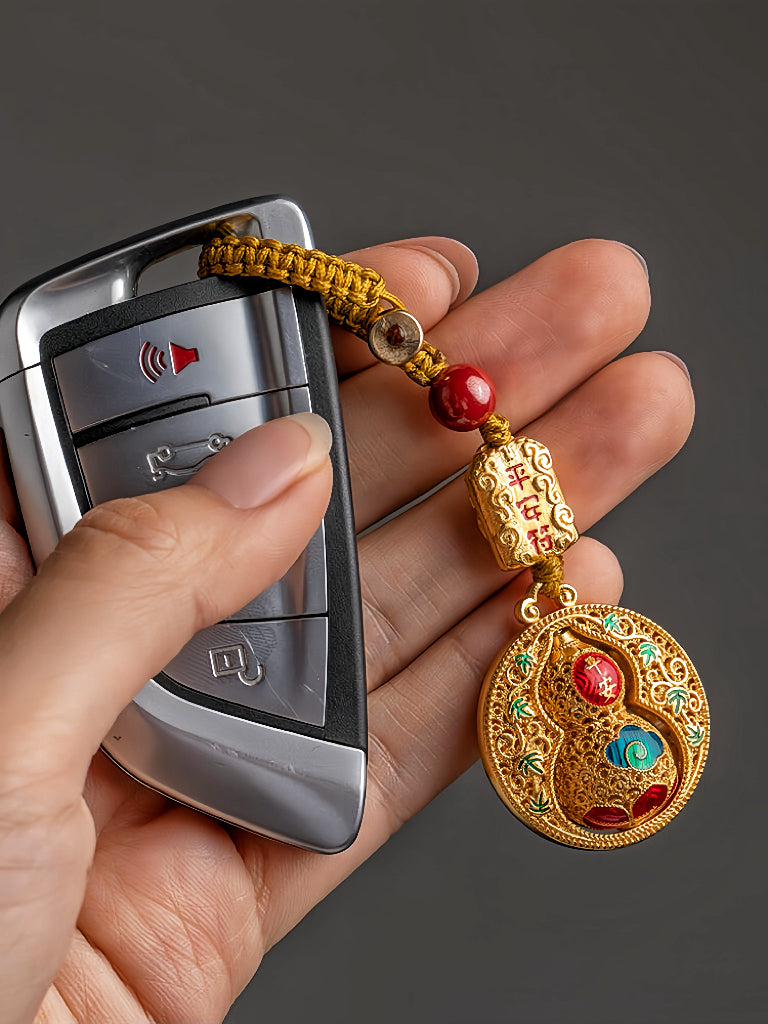 Peace & Protection Rotating Hulu Keychain