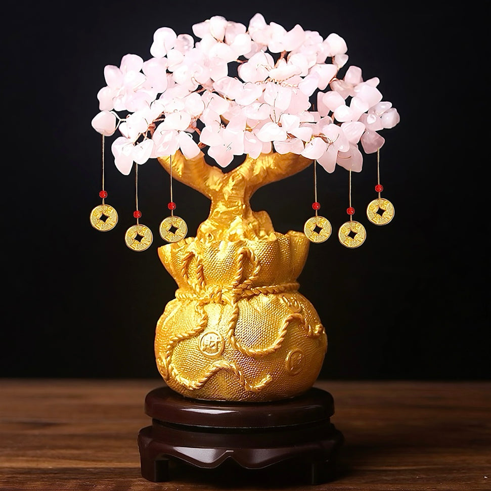 The Golden Abundance Crystal Money Tree