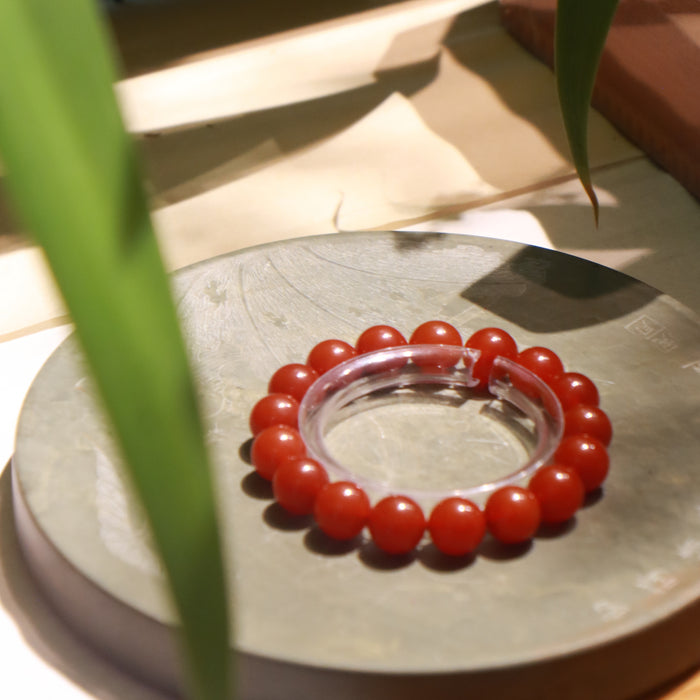 Red Agate Bracelet - Attract Love — close view