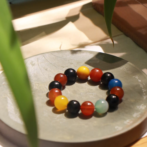 Multi-colored Agate Bracelet - Greatest Blessing — view 4