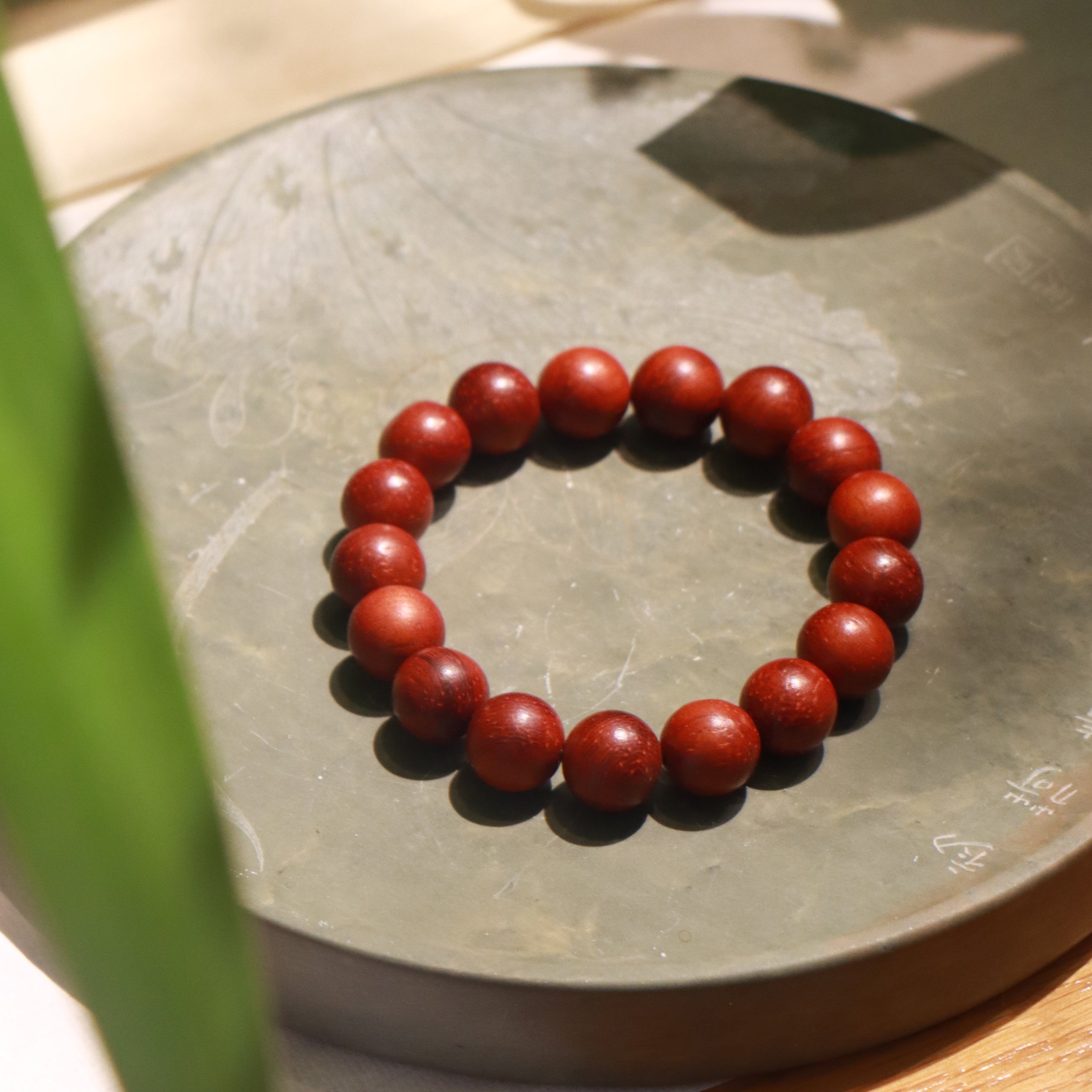 Red Rosewood Bracelet - Reducing Stress - Karmabless