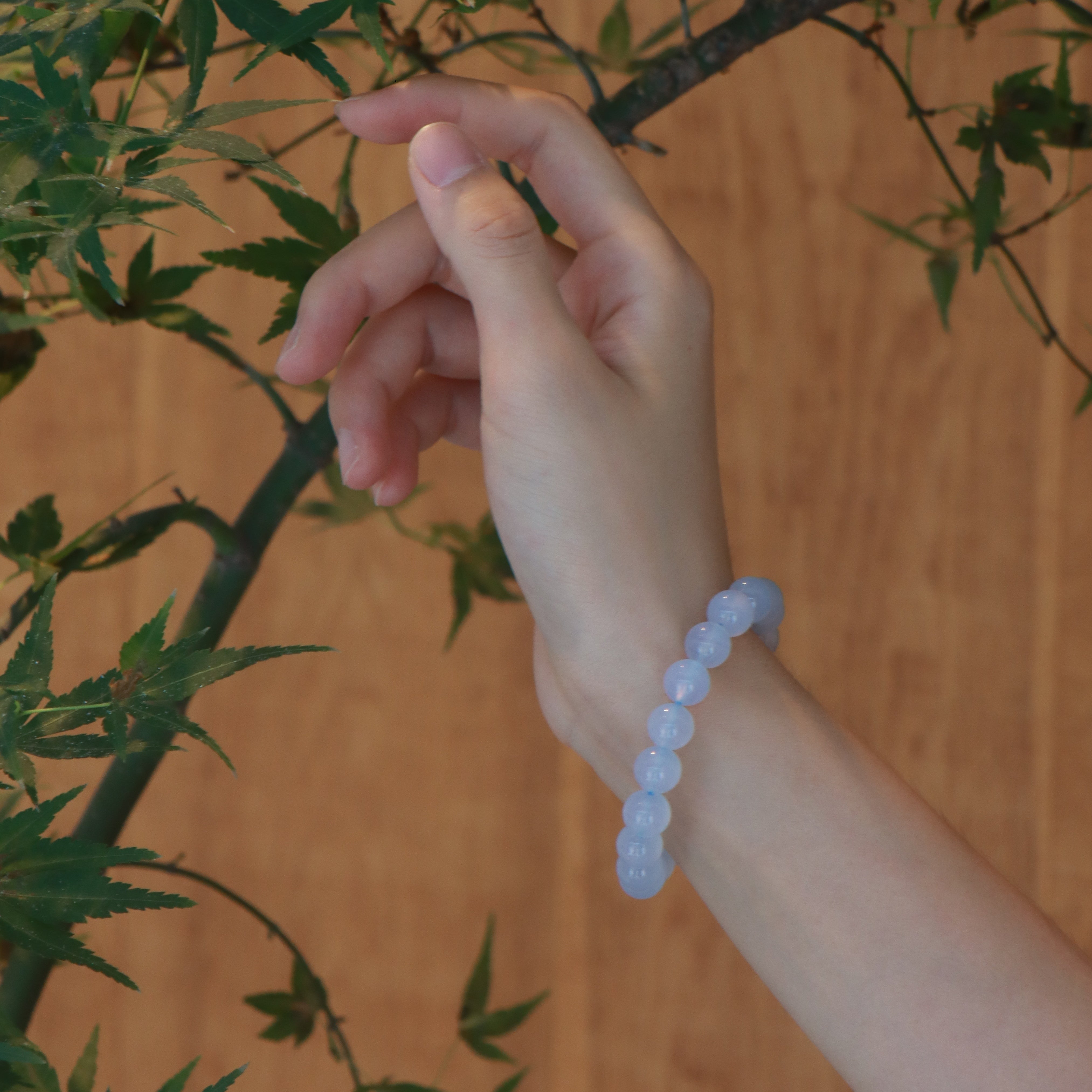 Blue Crystal Bracelet - Calm & Brave - Karmabless