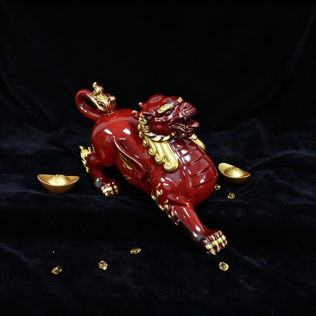 Jingdezhen Ceramic Pixiu Wealth Guardian