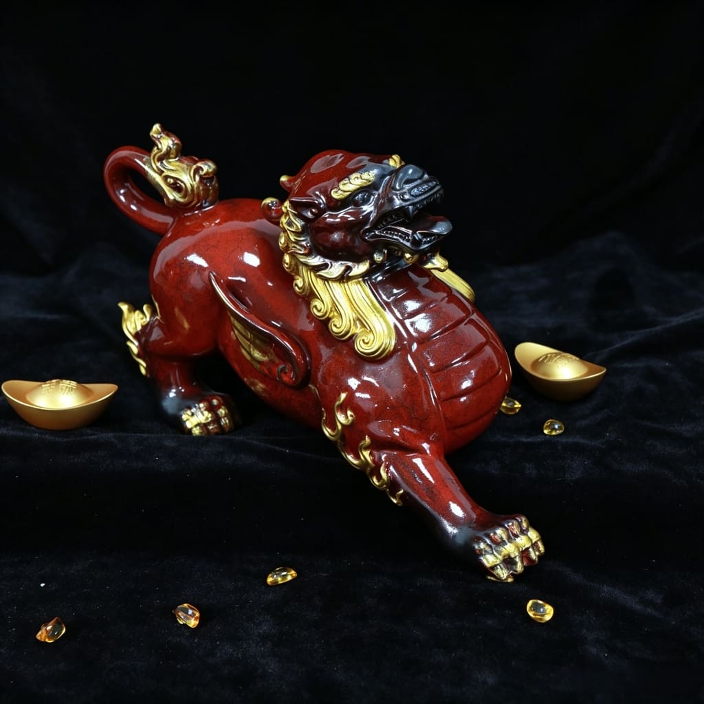 Jingdezhen Ceramic Pixiu Wealth Guardian