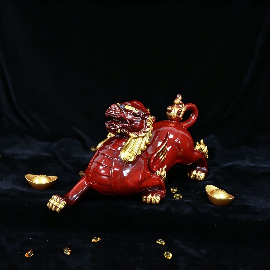 Jingdezhen Ceramic Pixiu Wealth Guardian