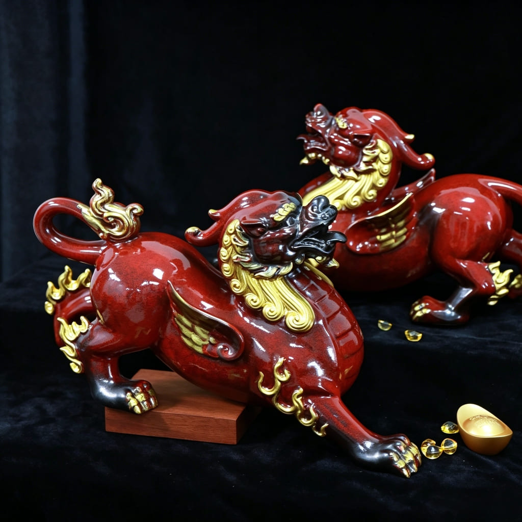 Jingdezhen Ceramic Pixiu Wealth Guardian